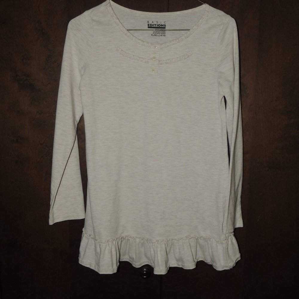 Basic Editions - Cotton Tunic in Oatmeal
